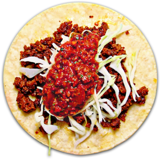 Chorizo Seitan - Korean Taco Clipart (600x600), Png Download