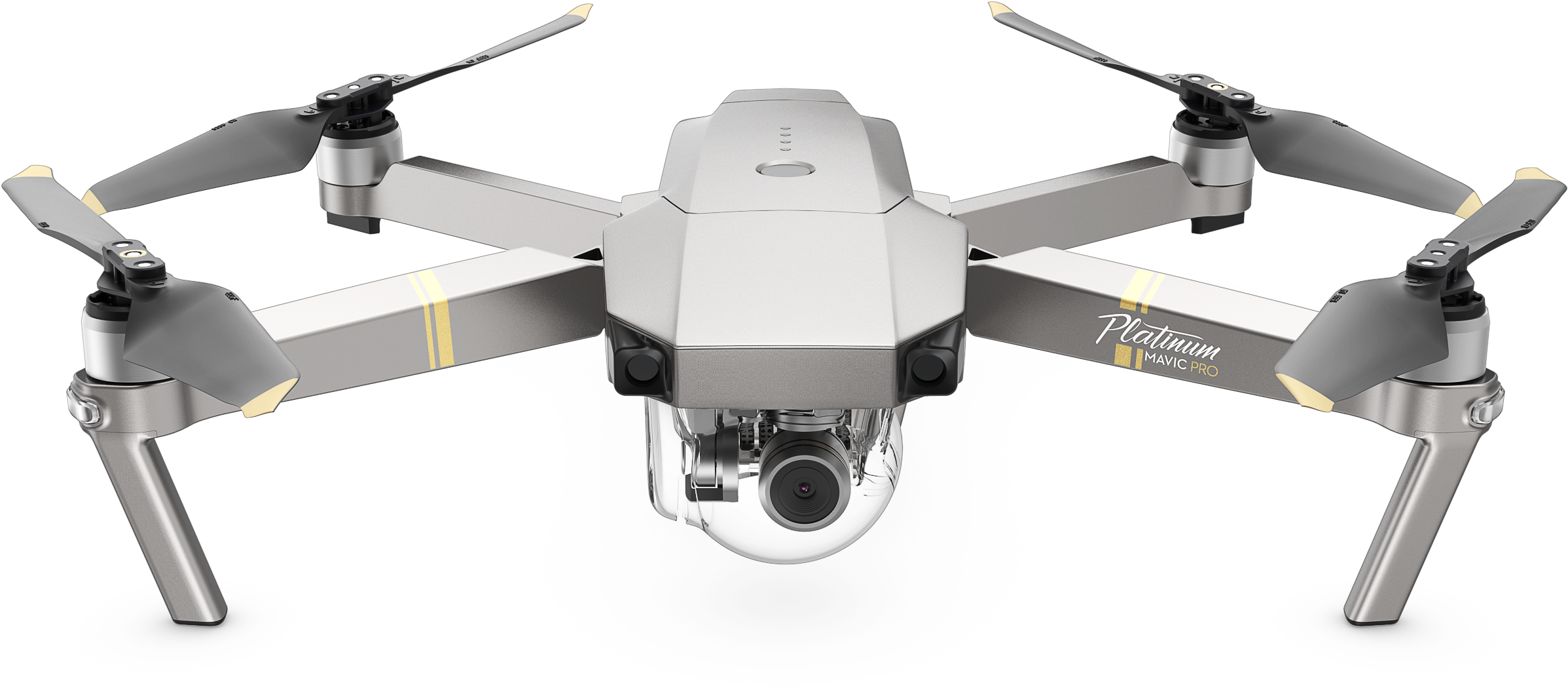 Dji Mavic Pro Platinum Drone Clipart (2500x1406), Png Download