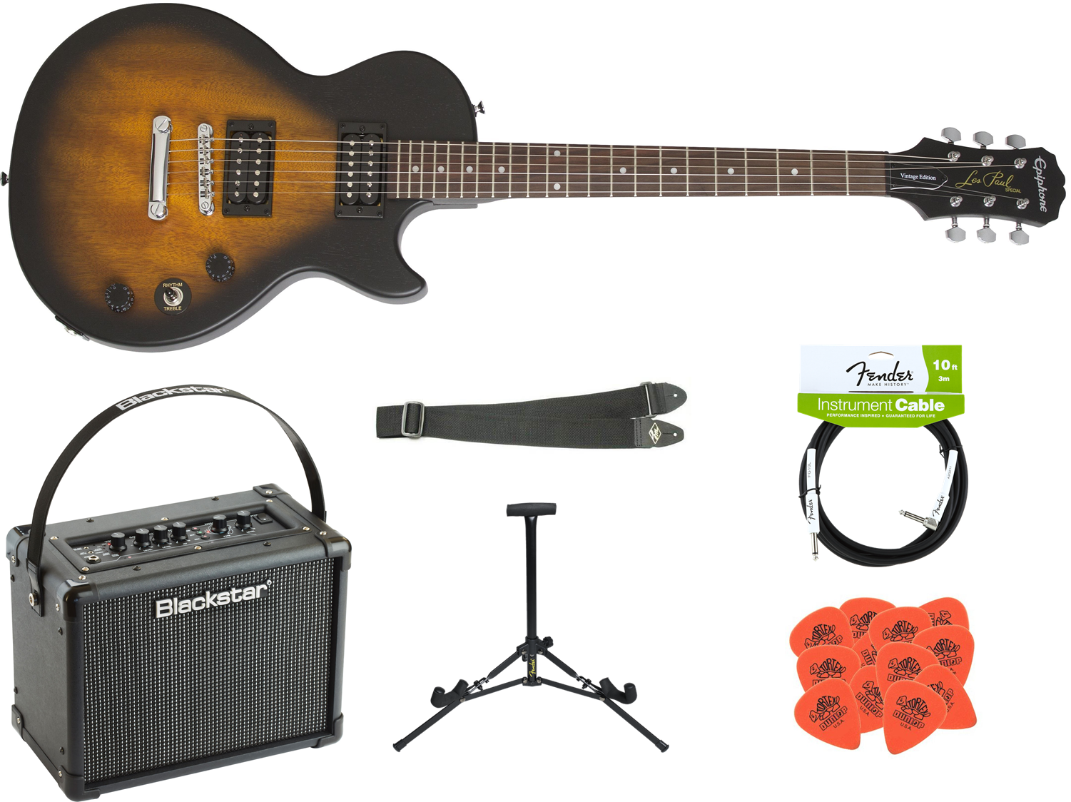 Download Electric Guitar Bundle - Epiphone Les Paul Clipart Png