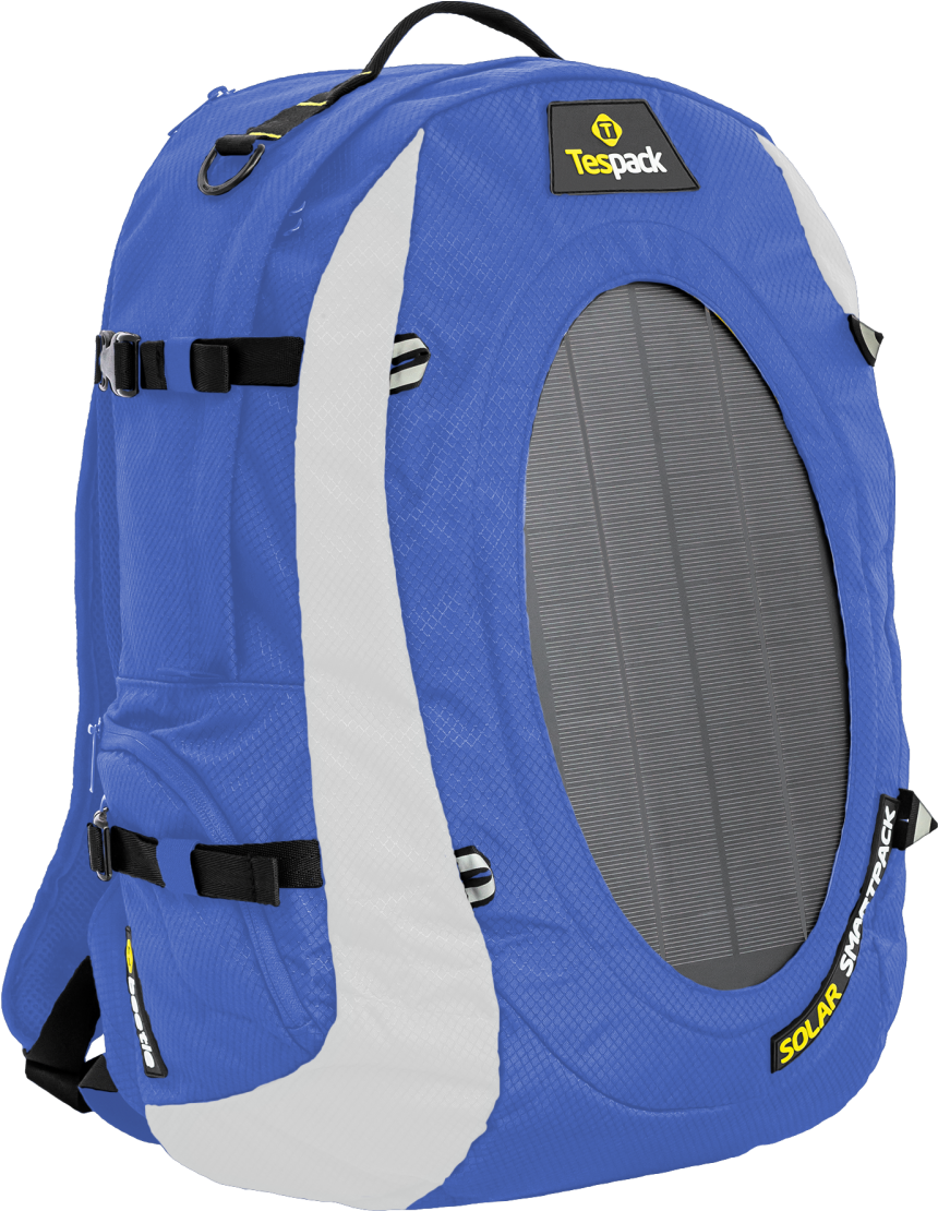 Tespack Solar Backpack Blue Pokemon Go - Hand Luggage Clipart (1066x1600), Png Download