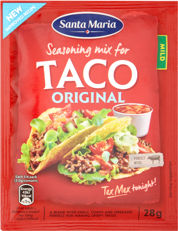 Taco Seasoning Mix - Santa Maria Taco Mix Clipart (960x960), Png Download