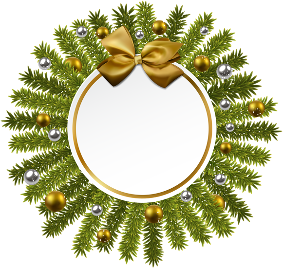 Syroco Sunburst Mirror Usa , Png Download - Gold Clipart Christmas Decoration Transparent Png (581x551), Png Download