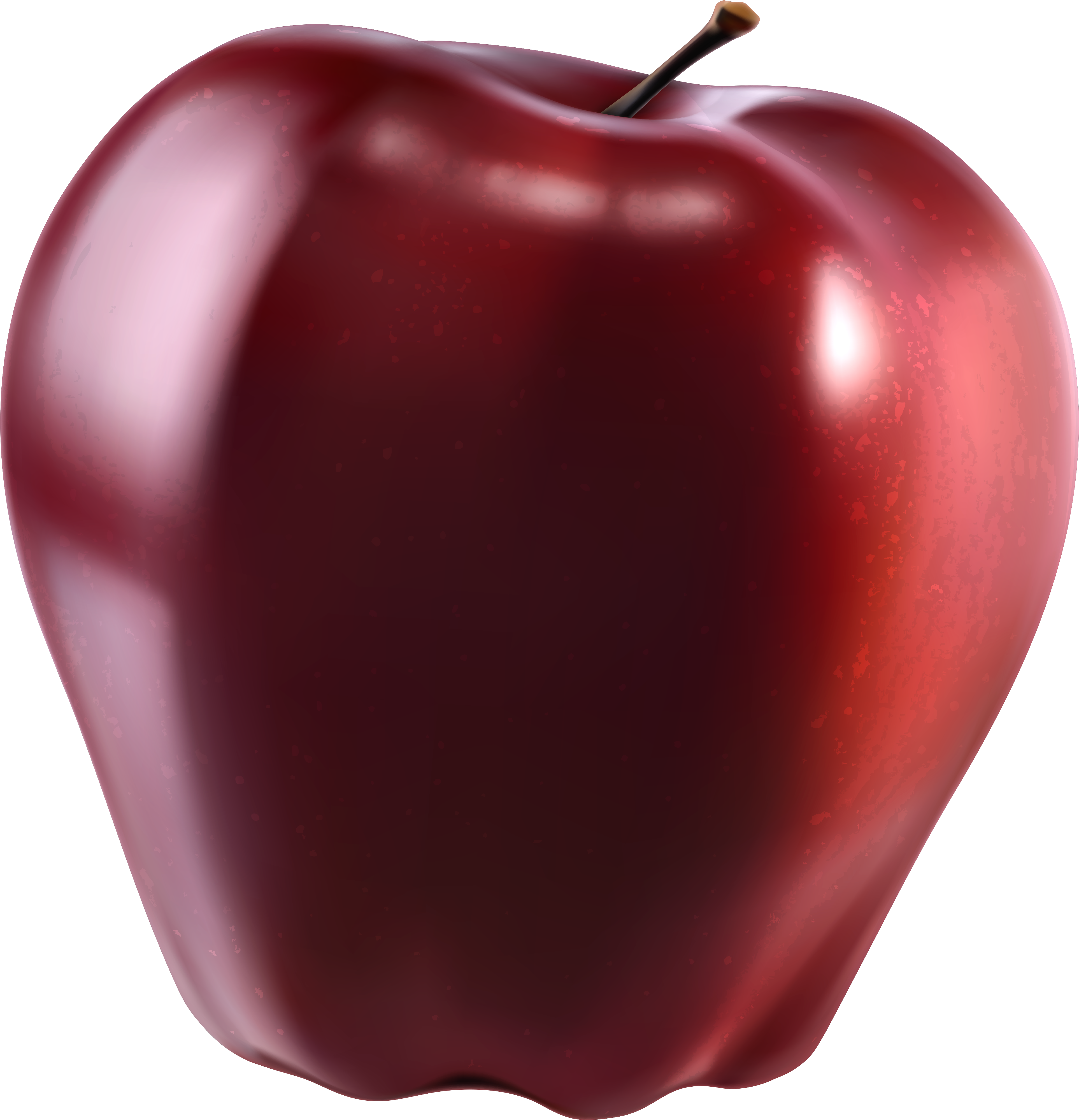 Red Apple Png Transparent Clipart (4156x4276), Png Download