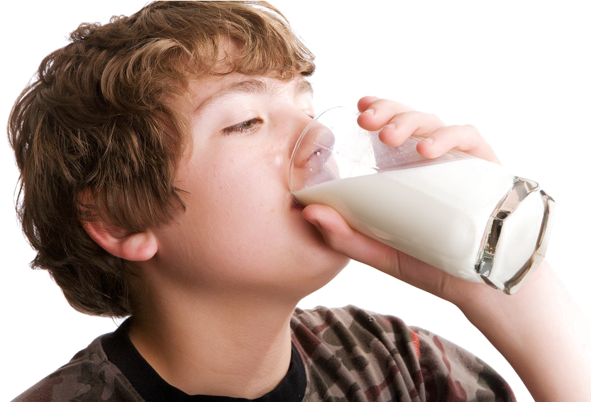 Drinking Milk Png Pic - Drink A Glass Of Milk Clipart (848x566), Png Download