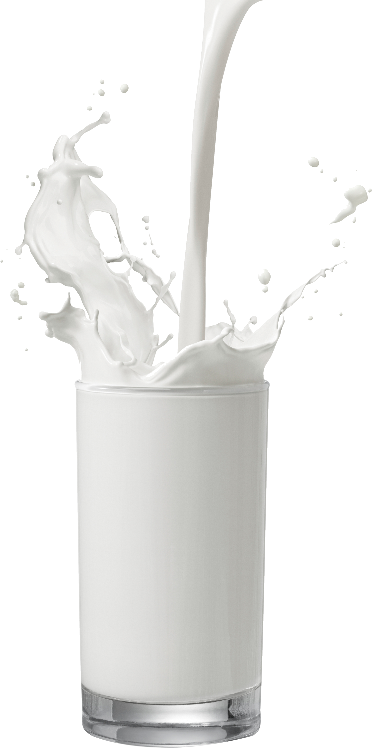 Milk In Glass Png Clipart (1493x3002), Png Download
