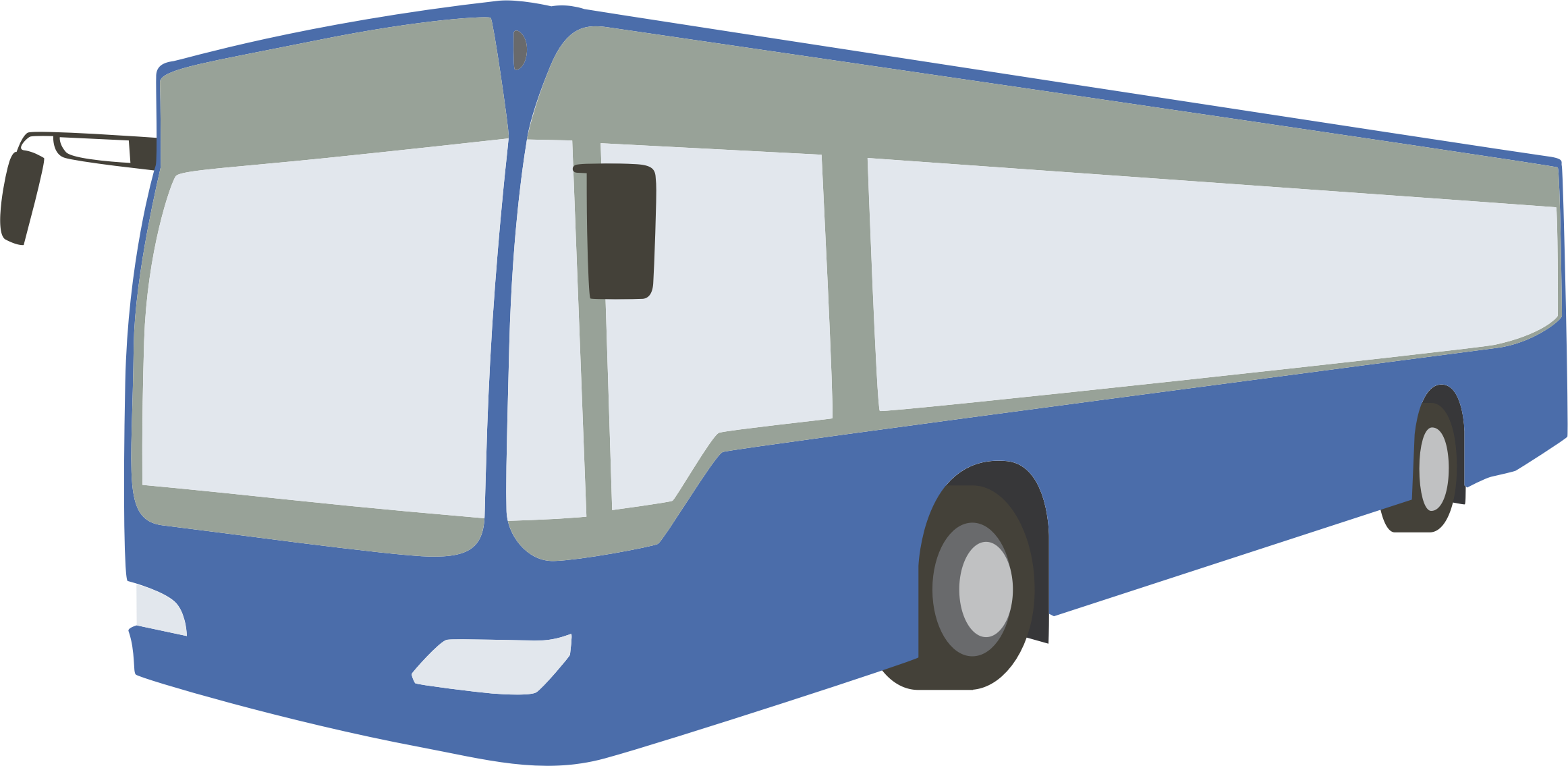 Bus Png Pic - Bus Png Clipart (2324x1135), Png Download