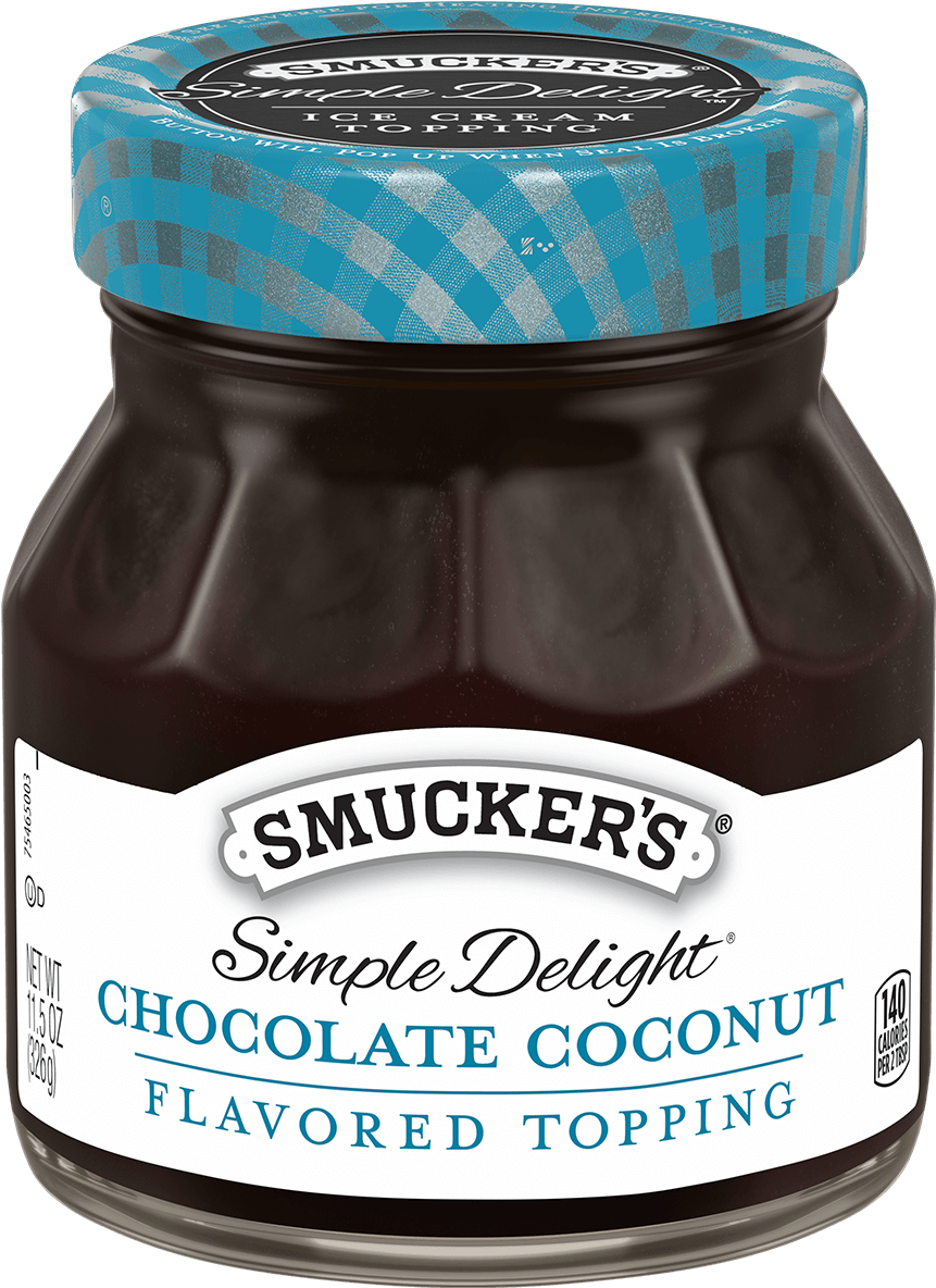 Simple Delight® Chocolate Coconut Flavored Topping - Smuckers Salted Caramel Clipart (1200x1200), Png Download