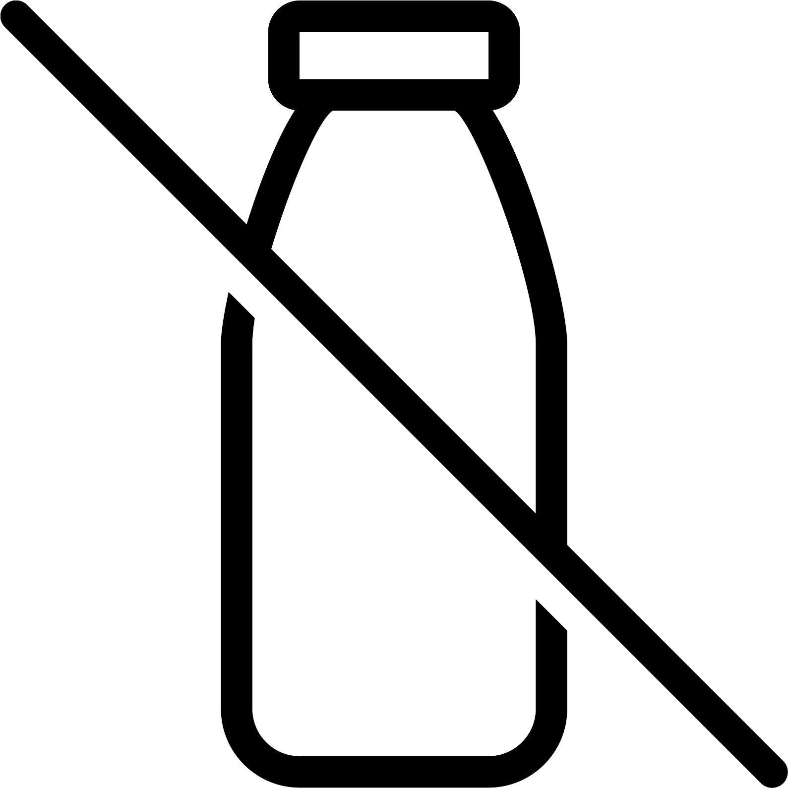 Milk Png Black And White Free Download - No Milk Icon Clipart (1600x1600), Png Download