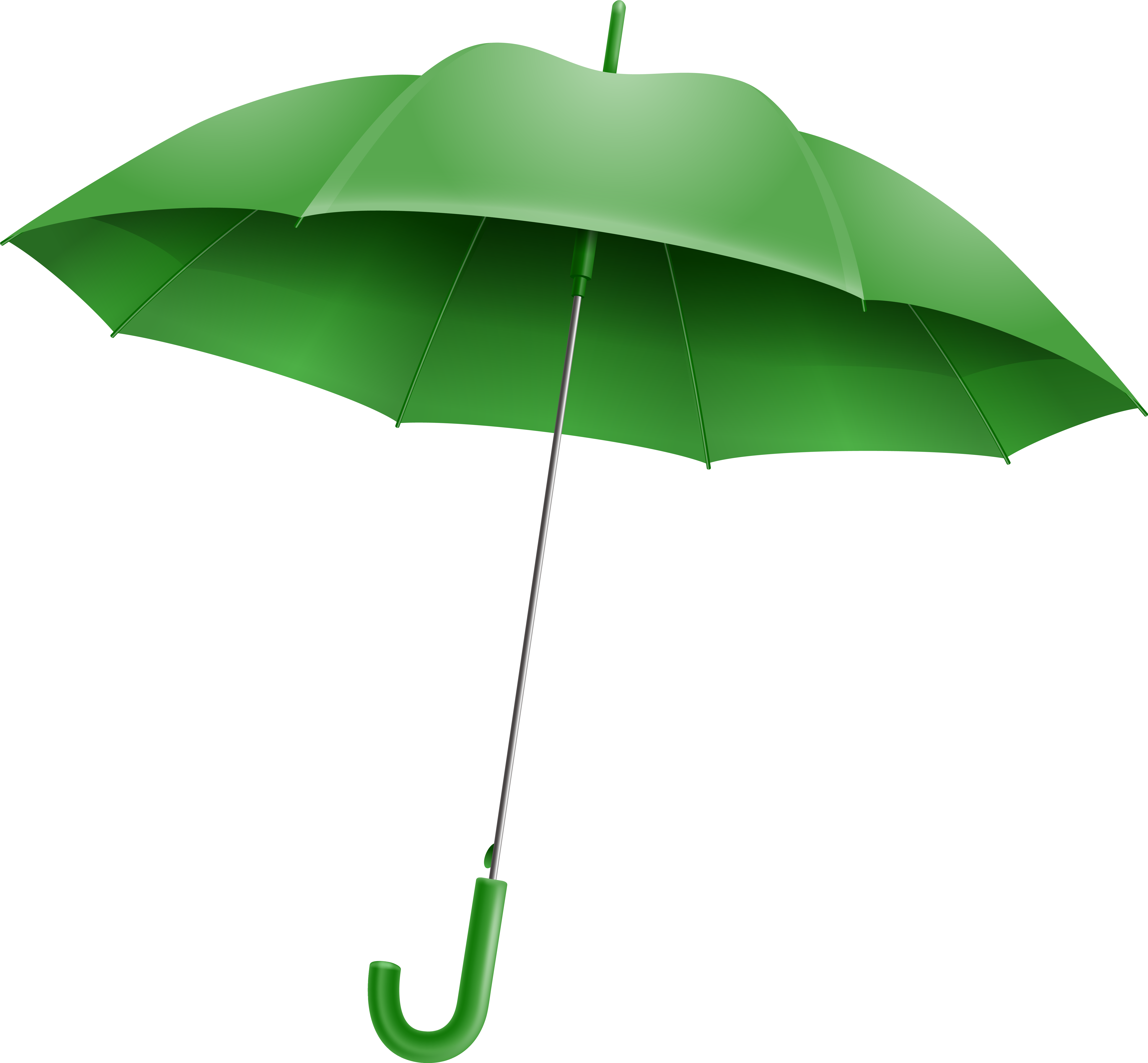 Green Umbrella Png Clipart (6388x5912), Png Download