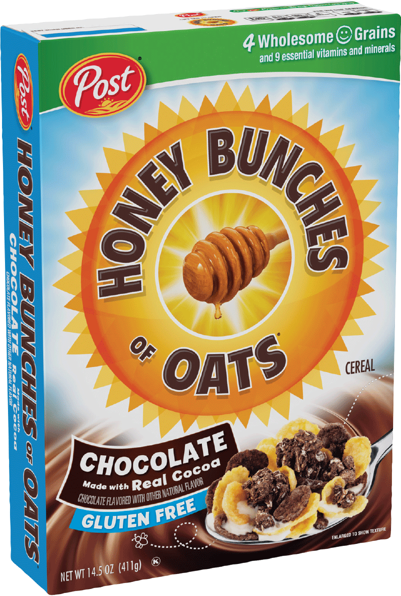 Packaging For Honey Bunches Of Oats Chocolate - Post Honey Bunches Of Oats Honey Roasted Clipart (800x1190), Png Download