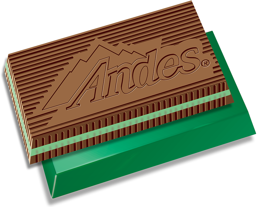 Andes Baking Chips - Andes Chocolate Mints Clipart (864x712), Png Download