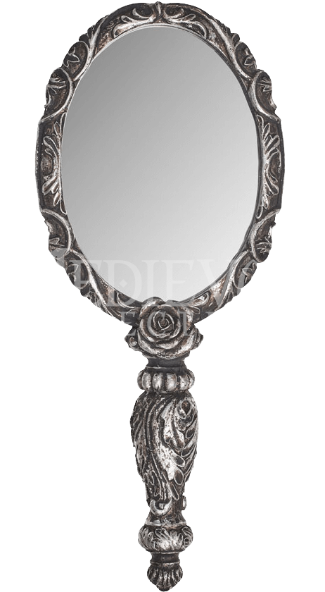 Free Png Download Gothic Hand Mirror Png Images Background - Baroque Hand Mirror Clipart (480x873), Png Download