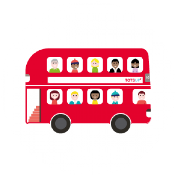 Get On Bus Png - England Bus Png Clipart (610x610), Png Download