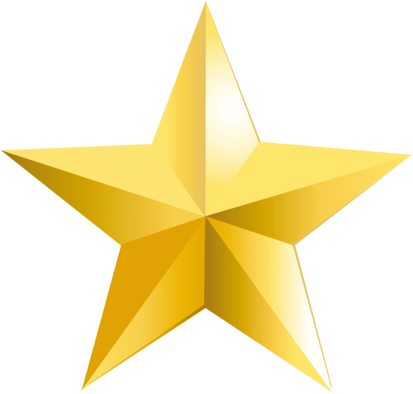 Gold Star Png Png - Transparent Background Star Png Clipart (850x803), Png Download