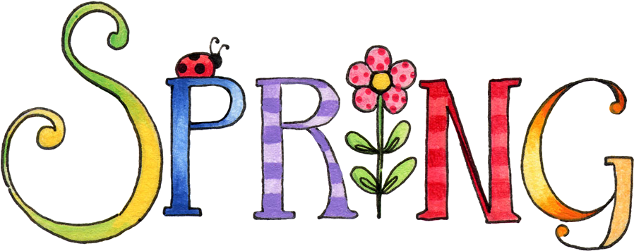 Word Art Png - Spring Clipart Transparent Png (907x360), Png Download