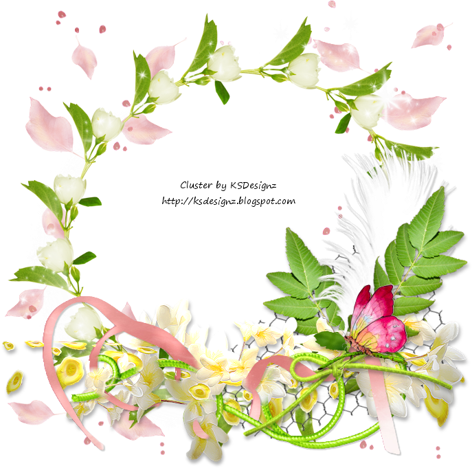 Ftu Cluster - Spring Flowers - Spring Ftu Cluster Frames Clipart (700x700), Png Download