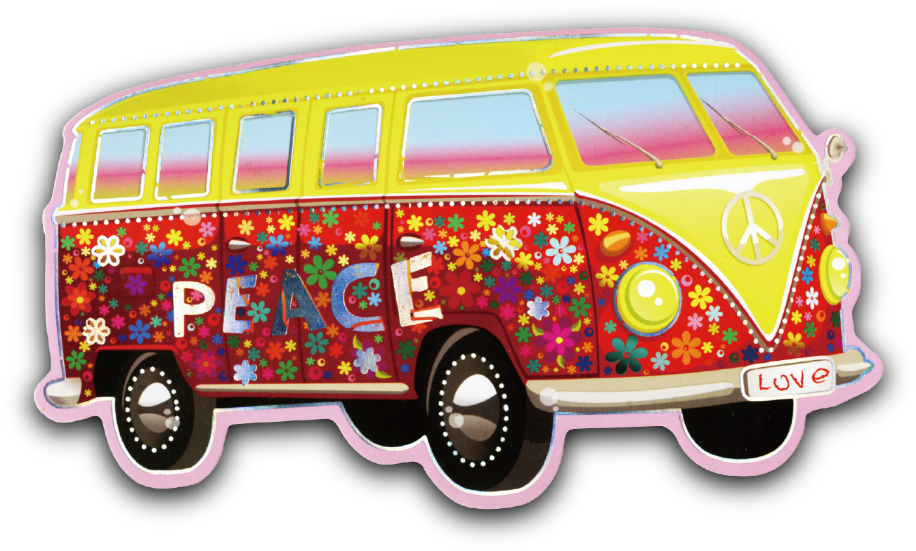 1319 X 797 5 - Hippie Bus Png Clipart (1319x797), Png Download