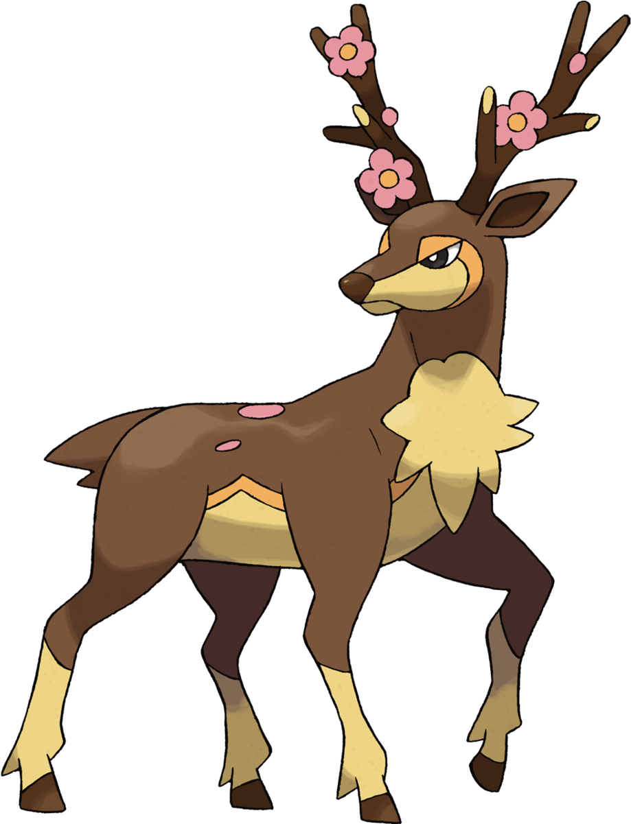 Sawsbuck - Sawsbuck Pokemon Clipart (1200x1200), Png Download