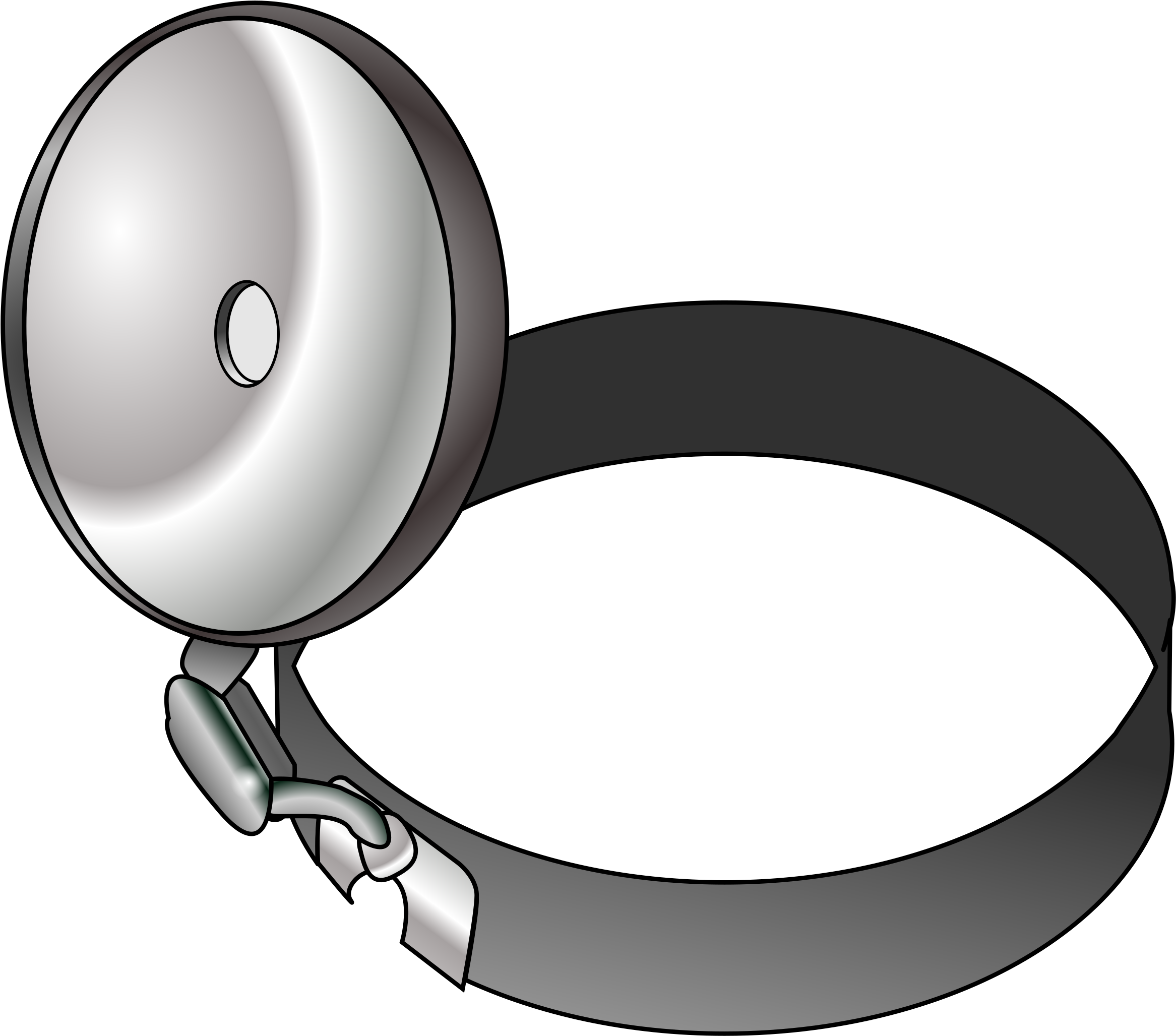 Big Image - Head Mirror Used By Ent Doctors Clipart (2400x2106), Png Download