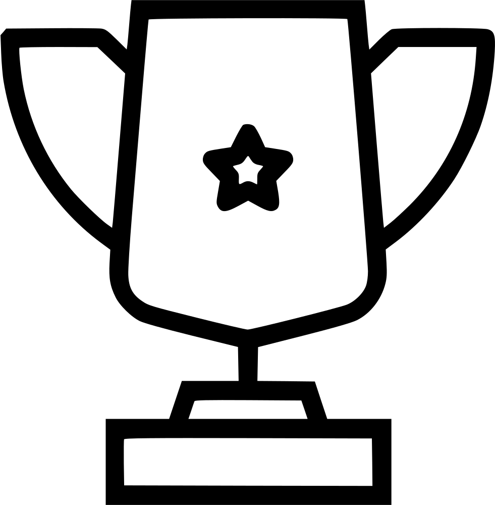 Medal Cup Gold Star Prize Comments - Icon Clipart (981x1000), Png Download