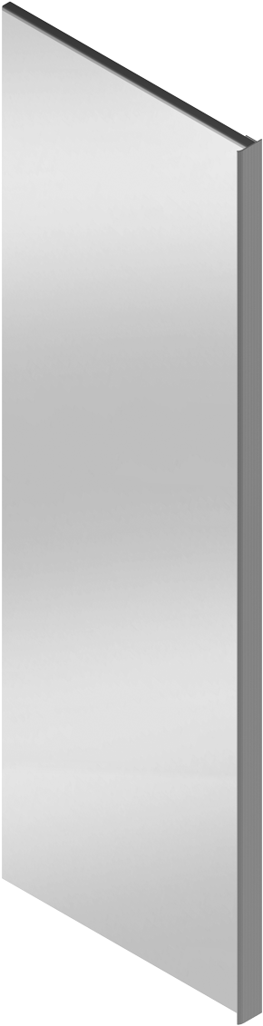 Pull-out & Retractable Mirror - Door Clipart (500x1190), Png Download