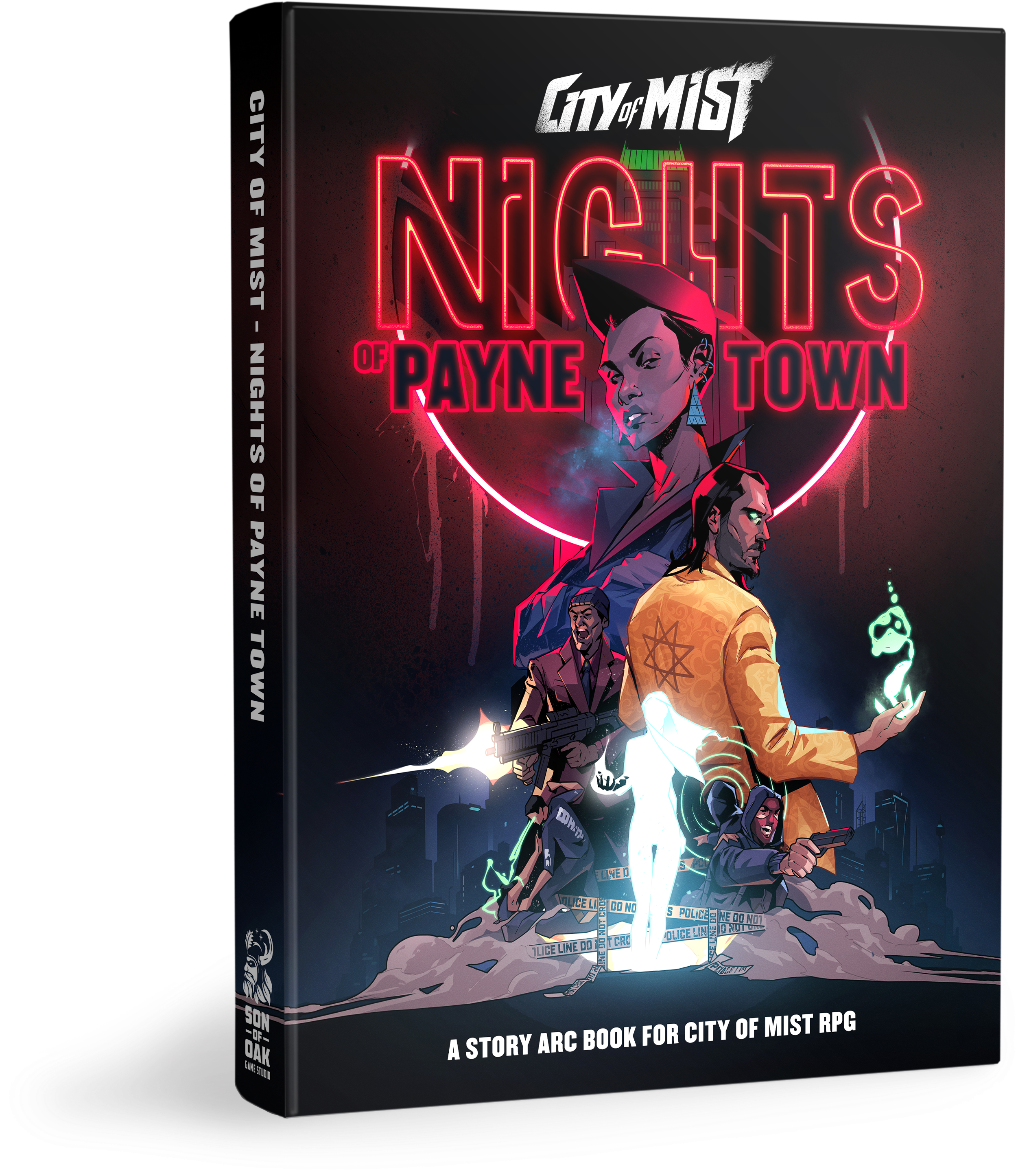 City Of Mist “nights Of Payne Town“ Kickstarter Announced - Pc Game Clipart (3908x3776), Png Download