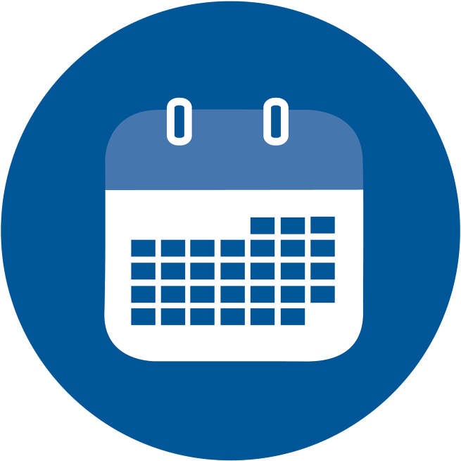 Calender Icon - Blue Date Icon Png Clipart (905x905), Png Download