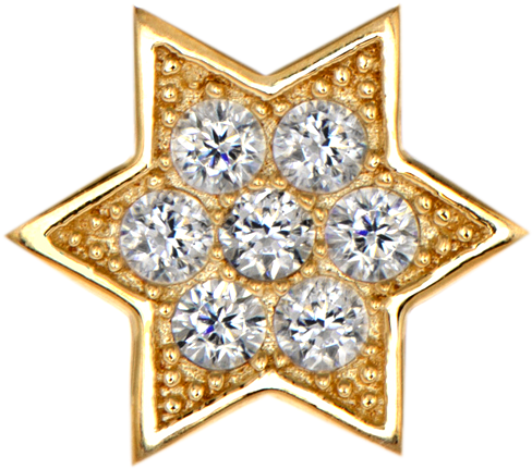 Gold Star With Dimond Png - Diamond Clipart (579x574), Png Download