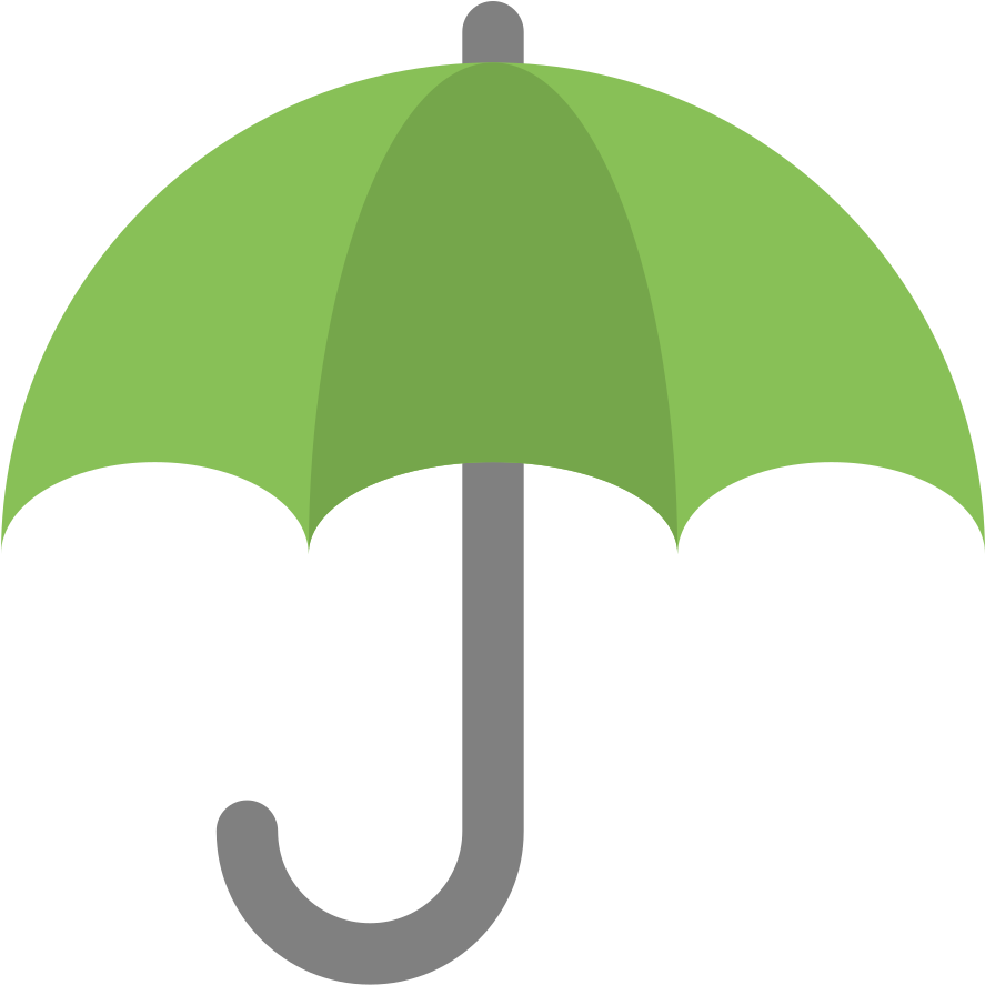 Download Svg Download Png - Green Umbrella Png Icon Clipart (1024x1024), Png Download