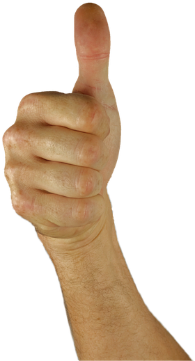 Thumbs Up, Thumb, Hand, Positive - Human Thumbs Up Transparent Clipart (960x640), Png Download