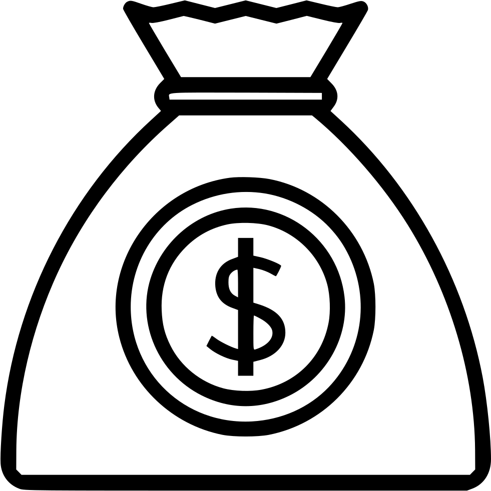 Budget Bag Money Coin Svg Png Icon Free Download Clipart - Large Size Png  Image - PikPng