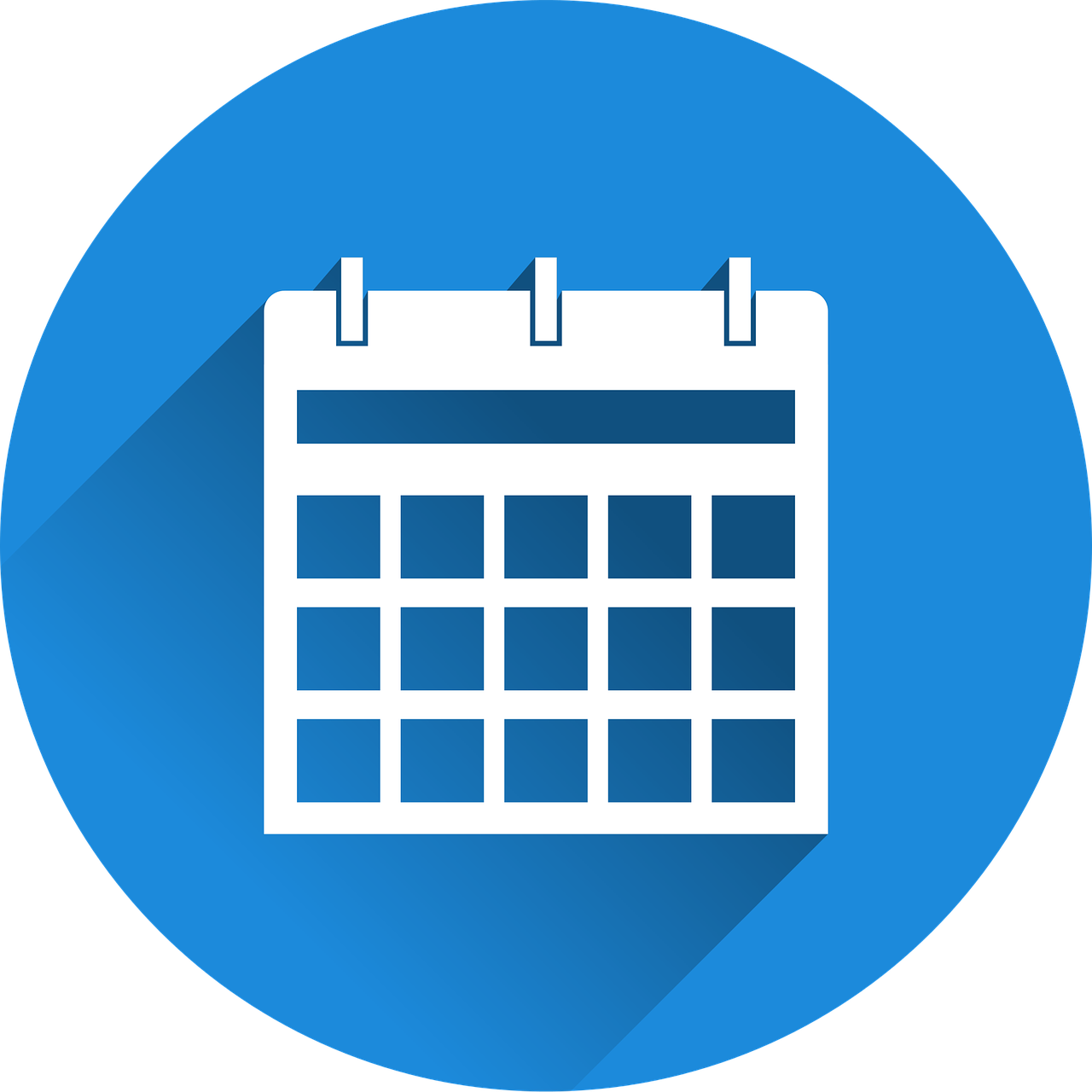 Calendar, Icon - Logo Instagram Biru Png Clipart (1280x1280), Png Download