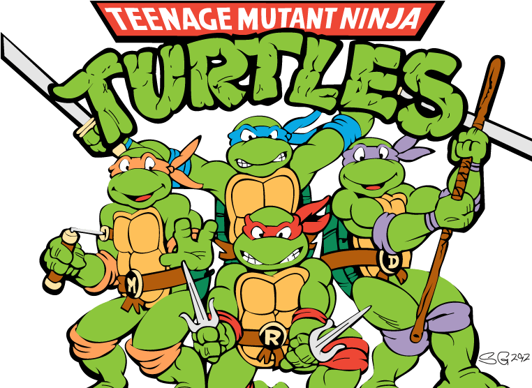 Tmnt Original - Teenage Mutant Ninja Turtles Logo Clipart (768x575), Png Download
