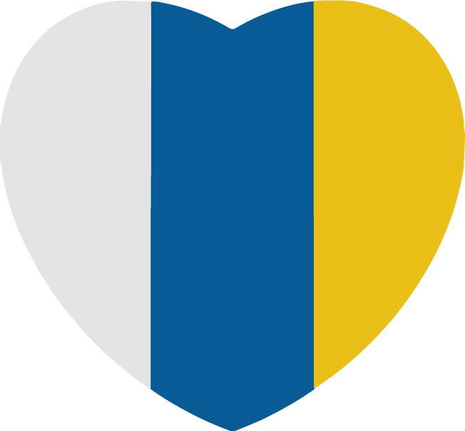 Corazon Canarias - Canarias Png Clipart (652x605), Png Download