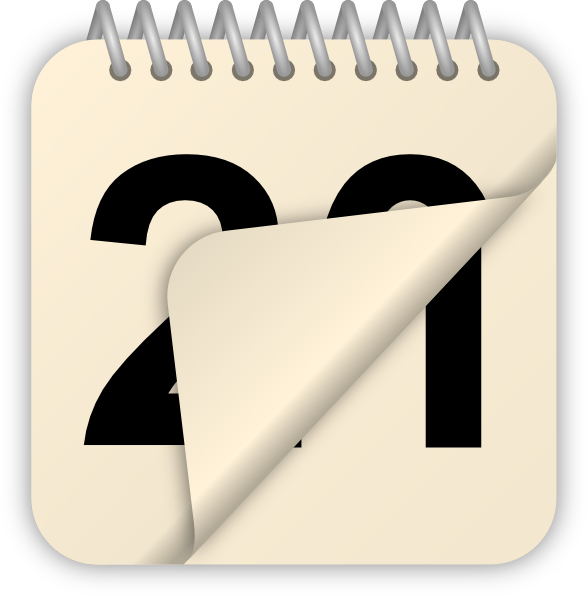 Calendar Gif Transparent Background Clipart (588x596), Png Download