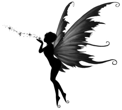 Fairy Png Transparent Images - Fairy Tattoo Design Silhouette Clipart (640x480), Png Download