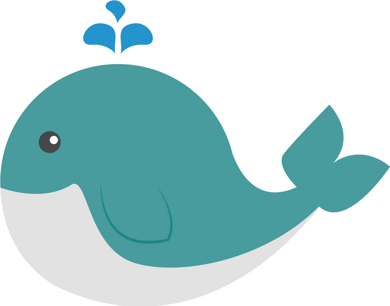 Cute Png Hd Mart - Cute Whale Png Clipart (1500x1000), Png Download