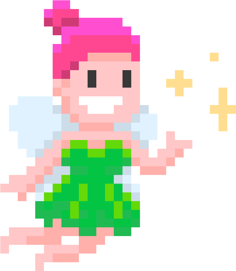 Fairy - Fairy Pixel Art Clipart (870x930), Png Download