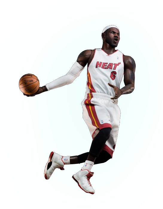 Lebron James Full Body Png - Dribble Basketball Clipart (545x700), Png Download