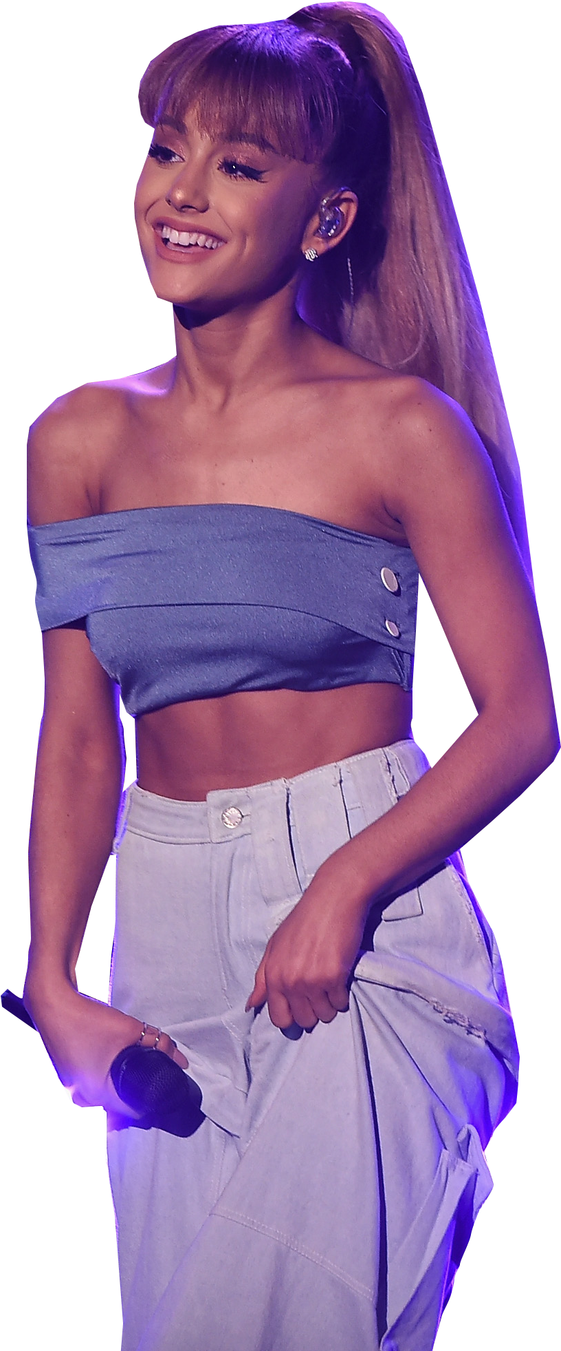Ariana Grande On Stage - Ariana Grande Png Clipart (3000x1994), Png Download