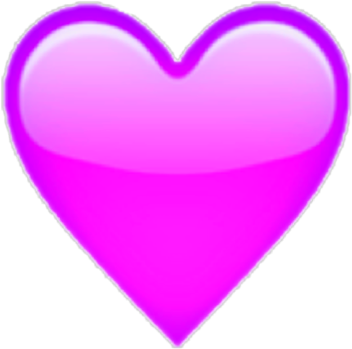 Corazon Png Whatsapp - Purple Heart Emoji Apple Clipart (707x702), Png Download