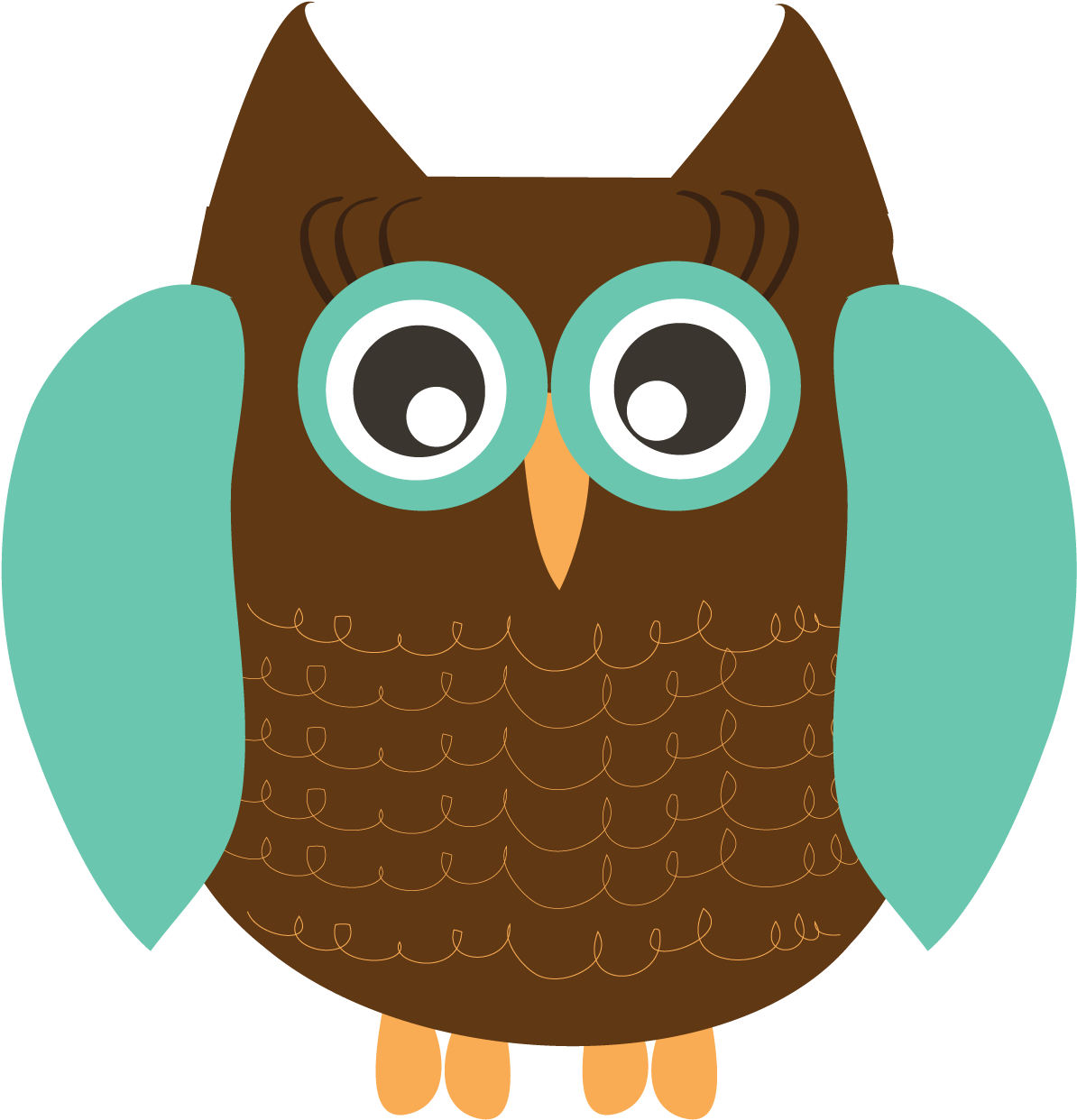 Free Clip Art Animals Owl Cute Png Clipart Clipart - Animal Clip Art Owl Transparent Png (1250x1354), Png Download