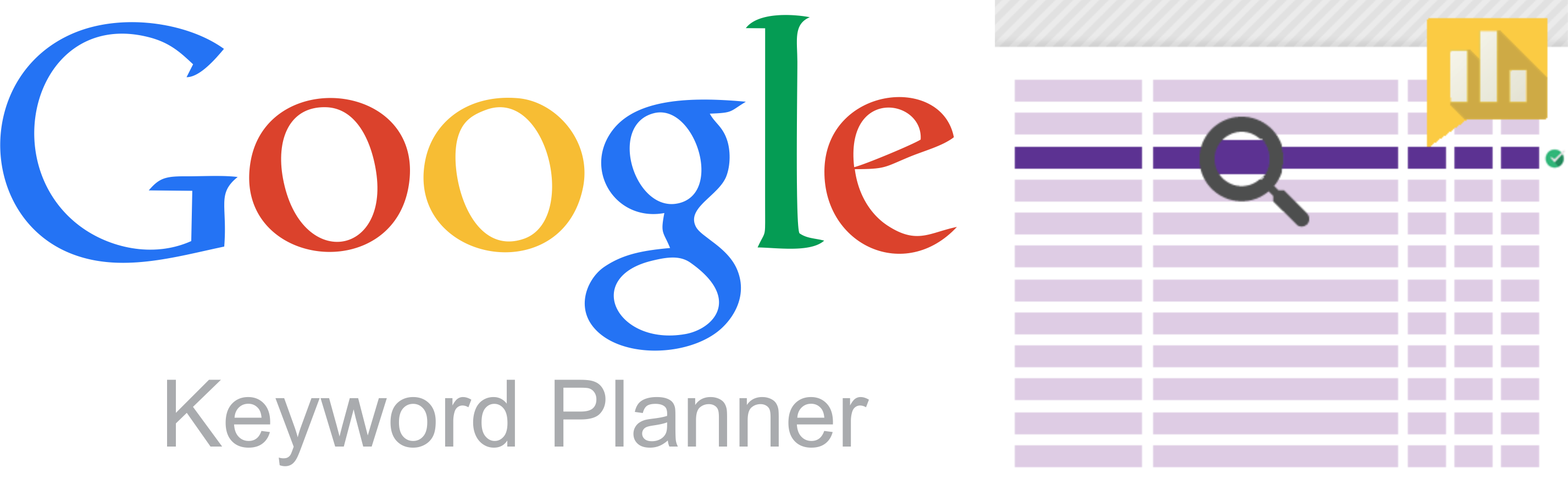 Keyword-planner4 - Google Keyword Planner Logo Png Clipart (2853x883), Png Download