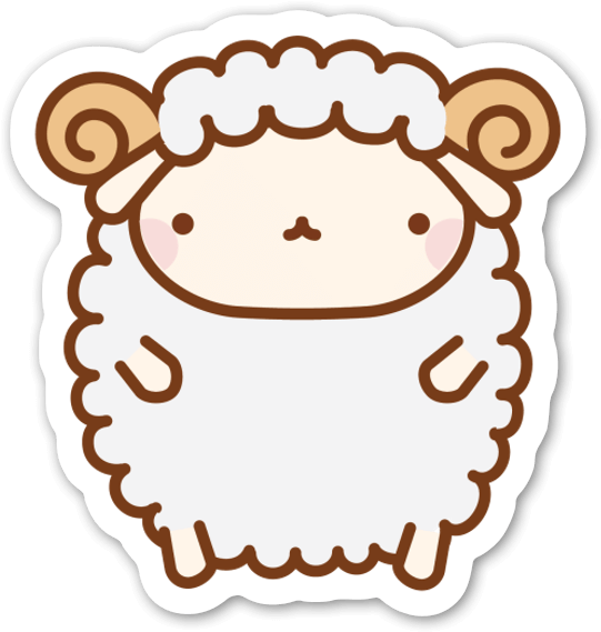 Cute Sheep - Cute Drawings Of Sheep Clipart (572x600), Png Download