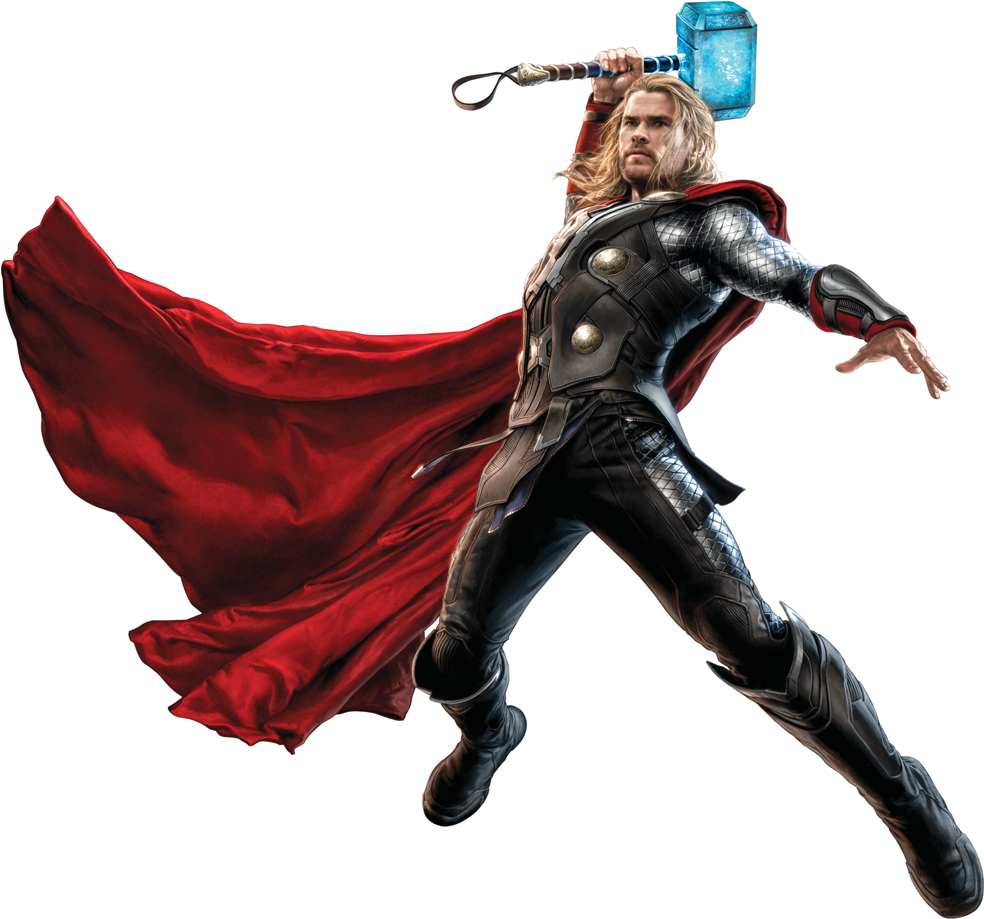 Thor Fighting With His Hammer - Transparent Thor Png Clipart (2179x2016), Png Download