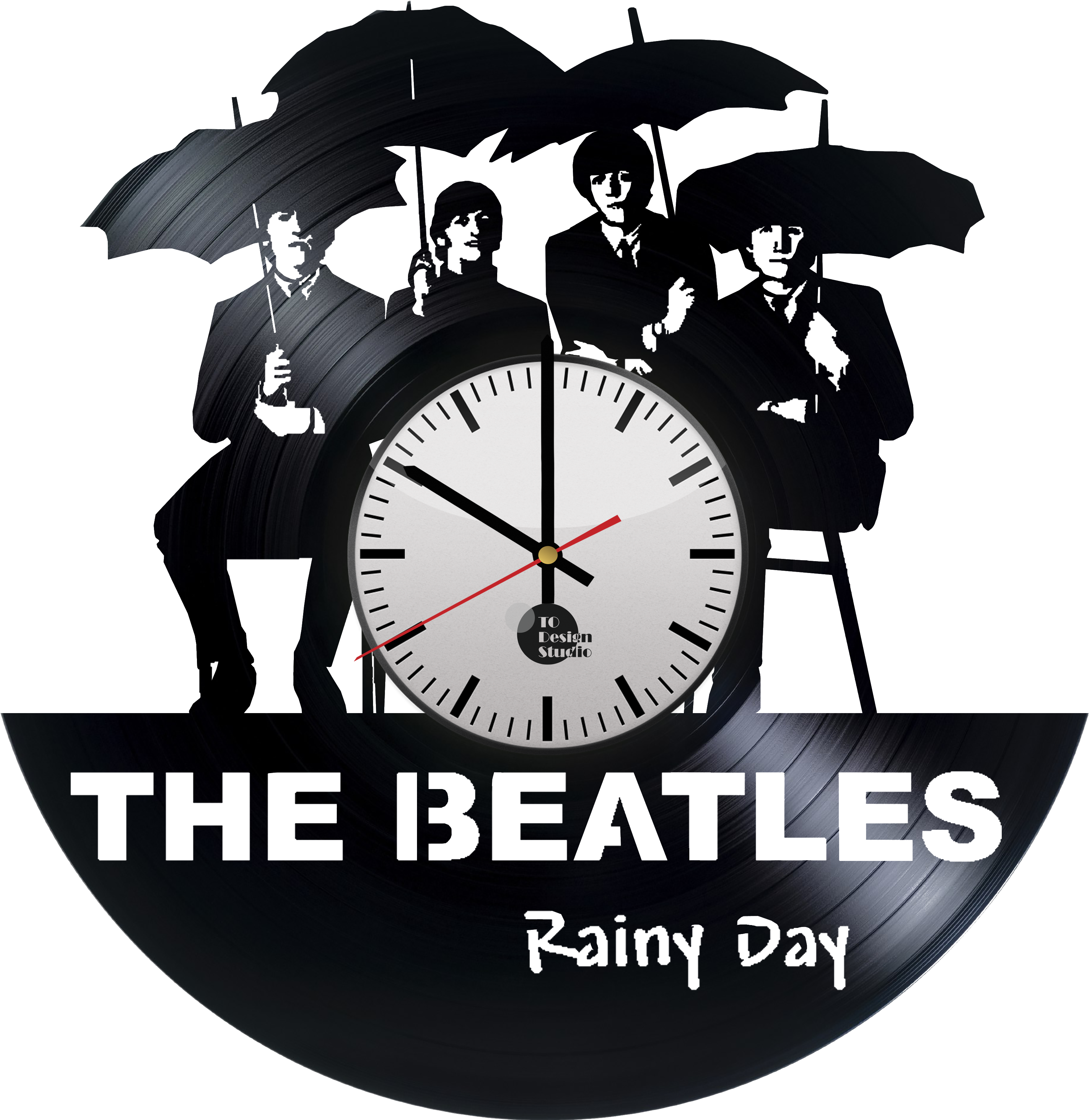 Vinyl Clock Png T - Beatles Vinyl Record Art Clipart (4016x4016), Png Download