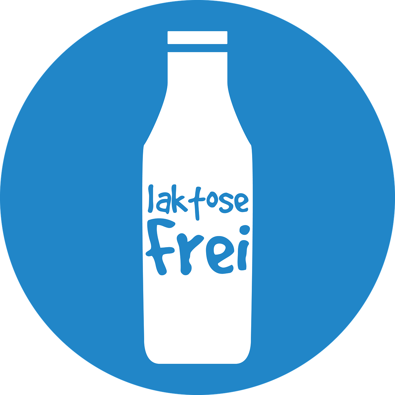 Lactose Free Milk Icon Clipart (1280x1280), Png Download