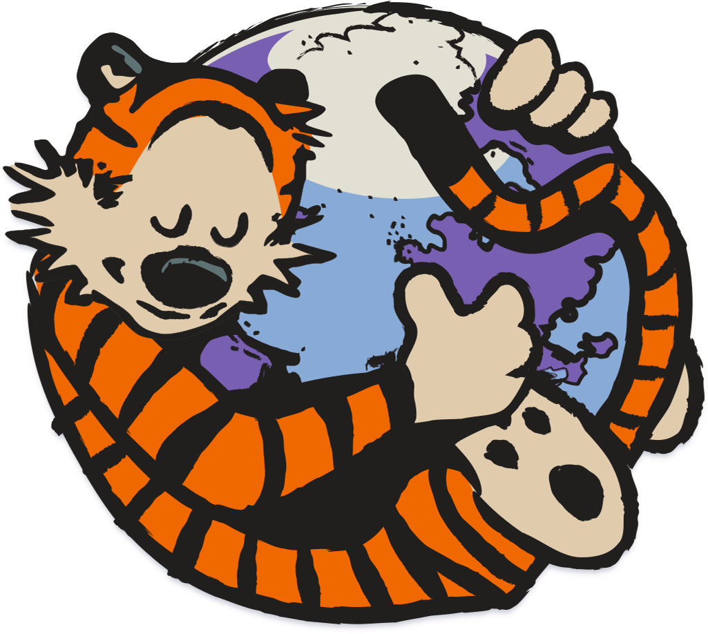 61885886 - Calvin And Hobbes Firefox Clipart (1024x1024), Png Download