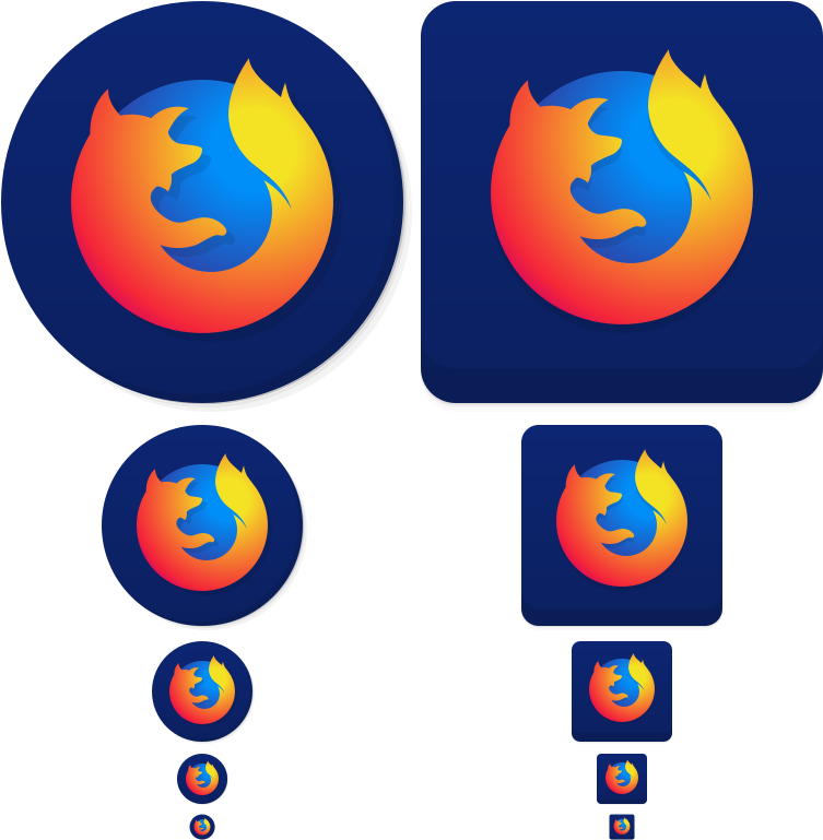 Firefox 384 192 96 48 Clipart (768x784), Png Download