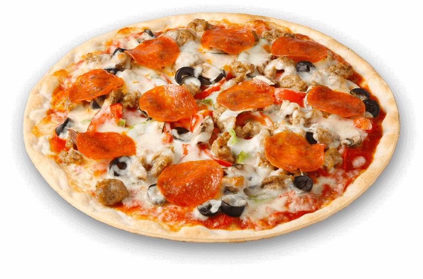 Signature Pies - California-style Pizza Clipart (857x566), Png Download